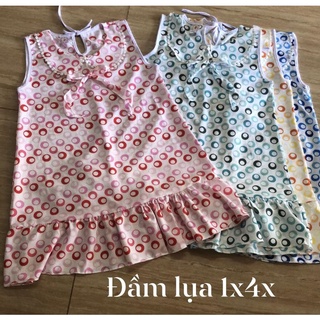 đầm lụa bé gái tự chọn mẫu