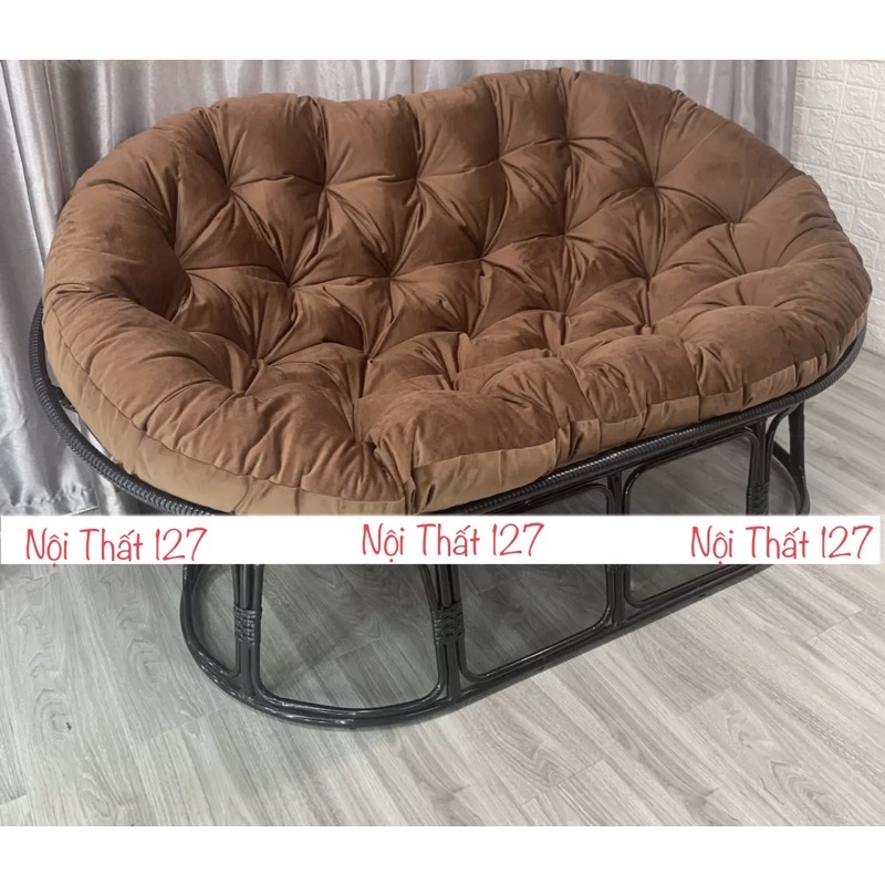 Ghế thư giãn Papasan Đôi phòng khách/phòng ngủ  phong cách Bắc Âu