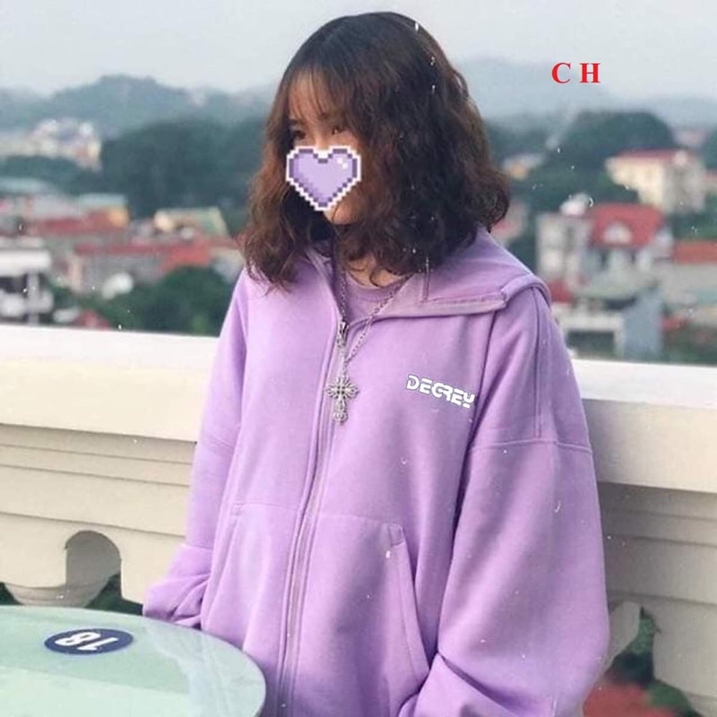 Áo khoác hoodie dây kéo Dergy UlzzangHodie nữ form rộng dài vải nỉ chất đẹp giá rẻ không xù lông hàng quảng châu