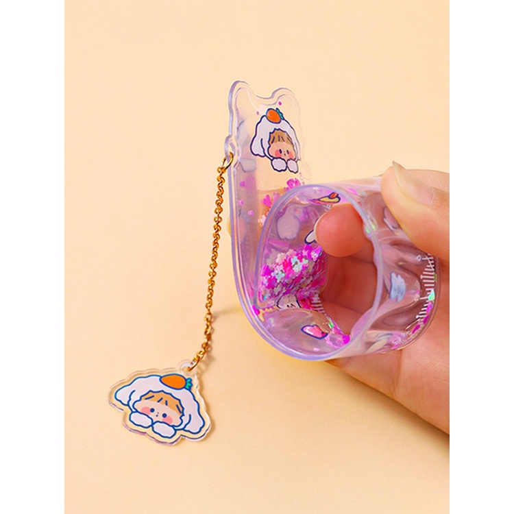 Thước Kẻ Có Kim Tuyến Nước Đa Chức Năng Tiện Lợi