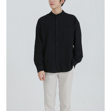 Áo Sơ Mi Cổ Tàu, Áo Cổ Tàu Chất Đũi Thấm Mồ Hôi Thời Trang Trẻ Trung Năng Động | BigBuy360 - bigbuy360.vn