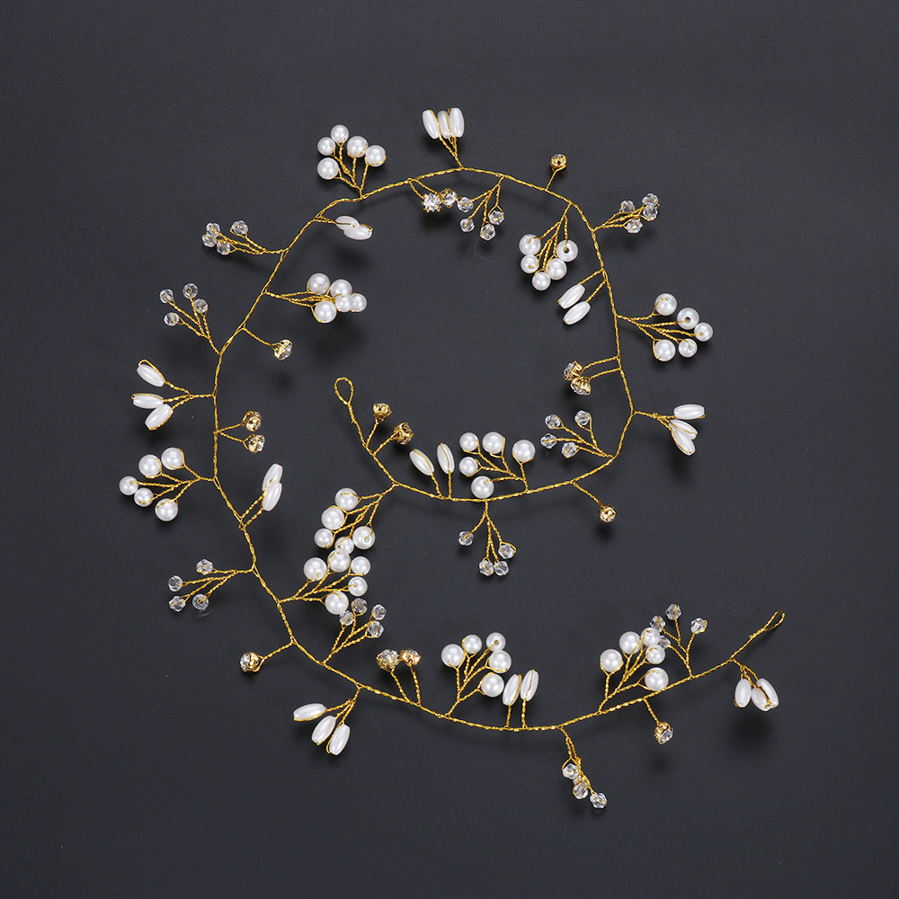 (Hàng Mới Về) Set 1 Phụ Kiện Trang Trí Tóc Cô Dâu Thời Trang