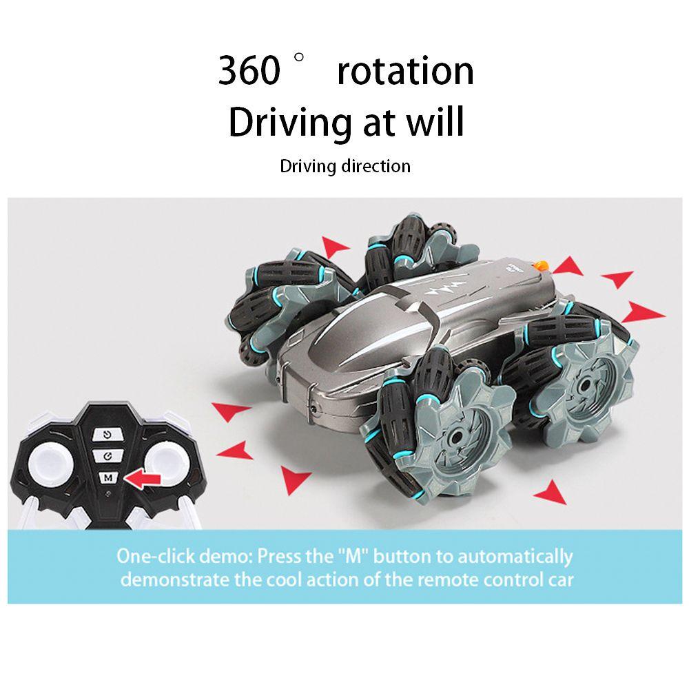 SUSANS Xe Hơi Điều Khiển Từ Xa Có Đèn Và Nhạc Hai Mặt Lật Bốn Bánh Xe