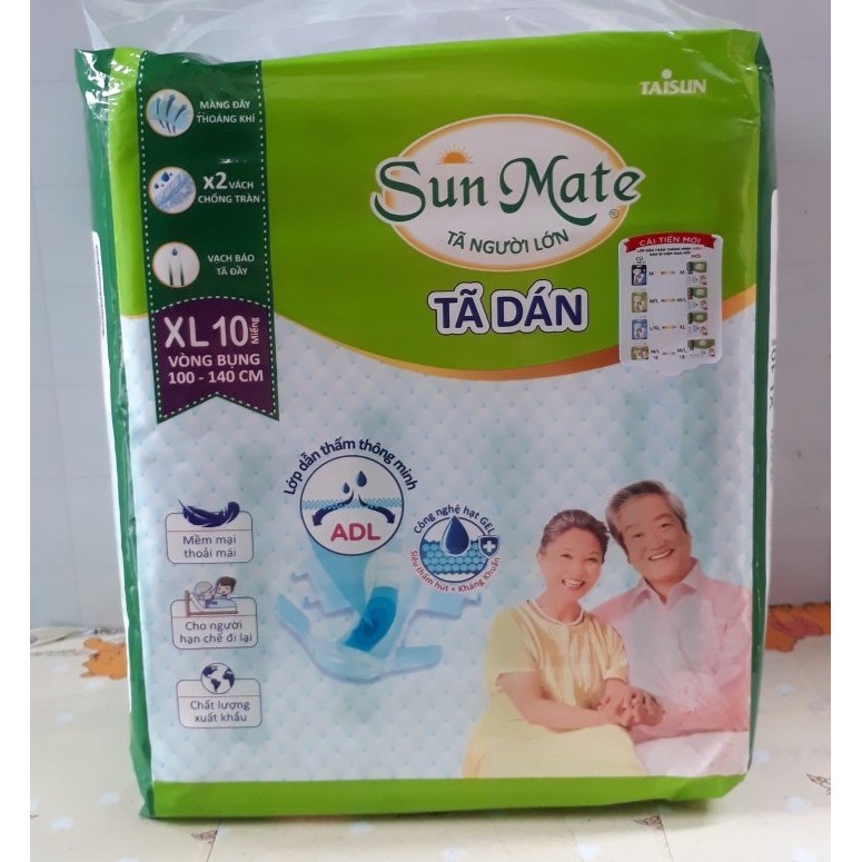 Tã người lớn Sunmate L/XL 10 miêng