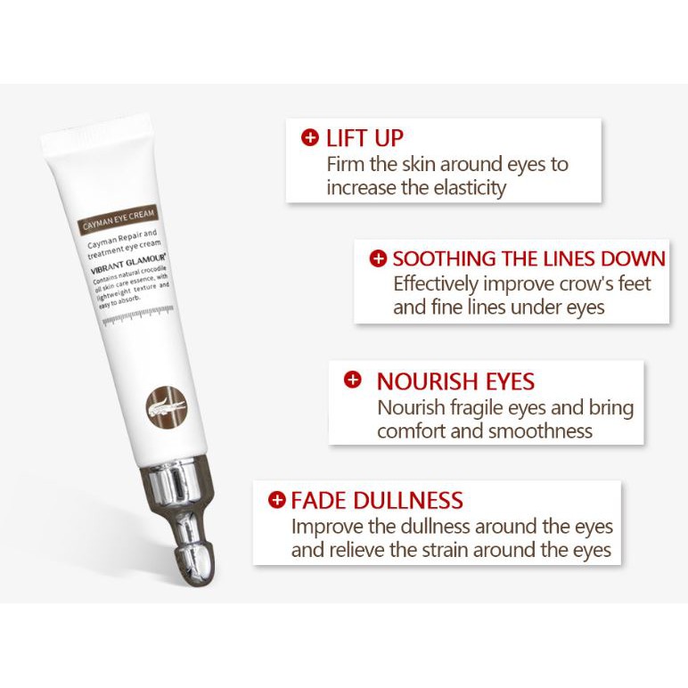 Kem làm mờ quầng thâm - bọng mắt - vết nhăn Cayman Eye Cream Vibrant Glamour EN