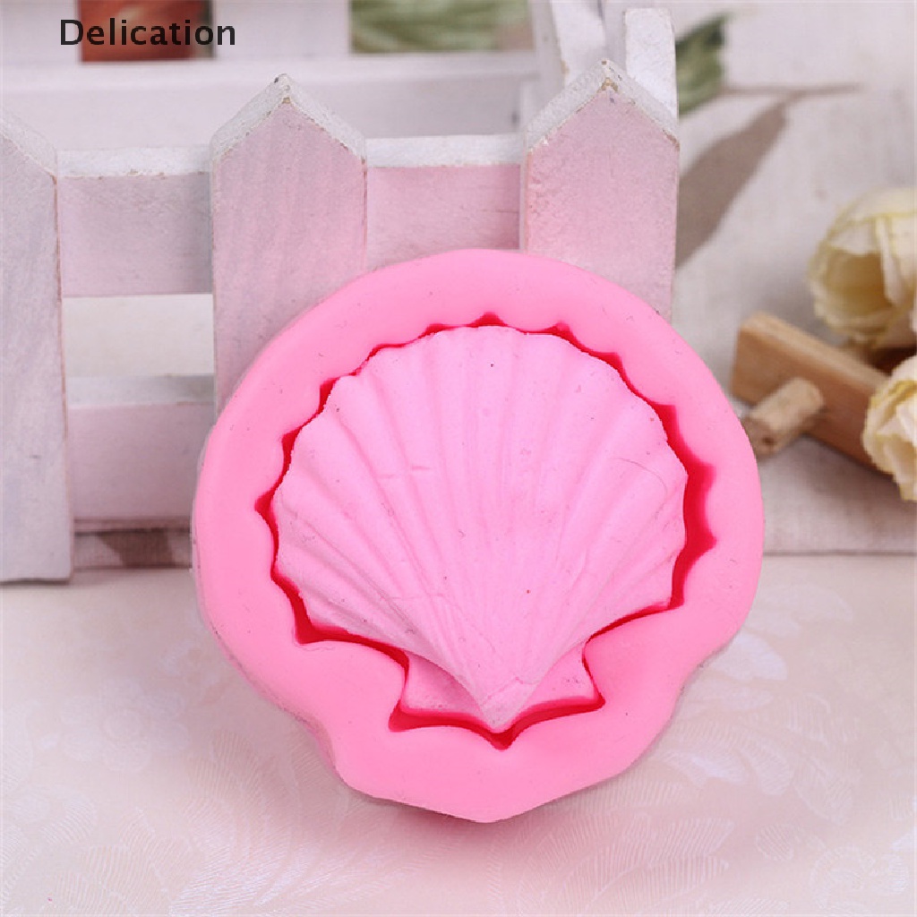 Khuôn Silicone Tạo Hình Làm Bánh Kẹo Hình Vỏ Sò 3D