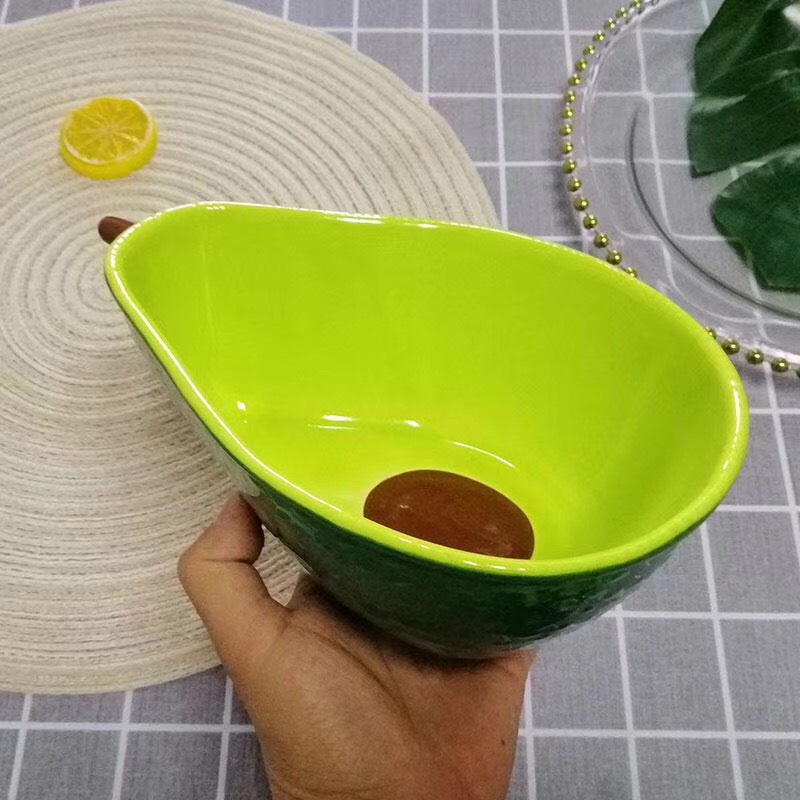 Bát Đĩa 🥑 QỦA BƠ🥑 Bát đĩa ăn cơm decor trang trí bếp đáng yêu cute S105