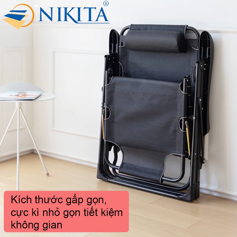 Ghế xếp thư giãn NIKITA - NKT 2036, có thể thành giường gấp