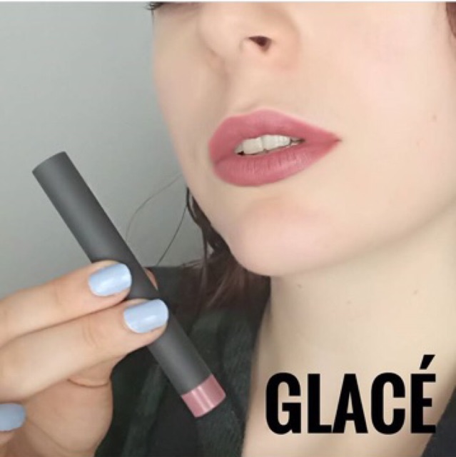 🌸 BITE Beauty Matte Cream Lip Crayon màu Glace - Son thỏi dạng bút chì vặn - Minisize