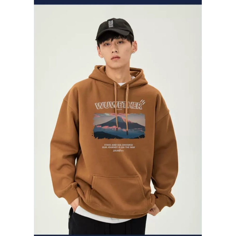 Áo Hoodie Nỉ Mũ Trùm Đầu Phong Cảnh Fom Nam Nữ, Chất Liệu Dày Dặn Mịn Ấm Áp Thời Trang Trẻ Trung Sành Điệu