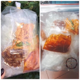 Bánh tráng sate khô gà