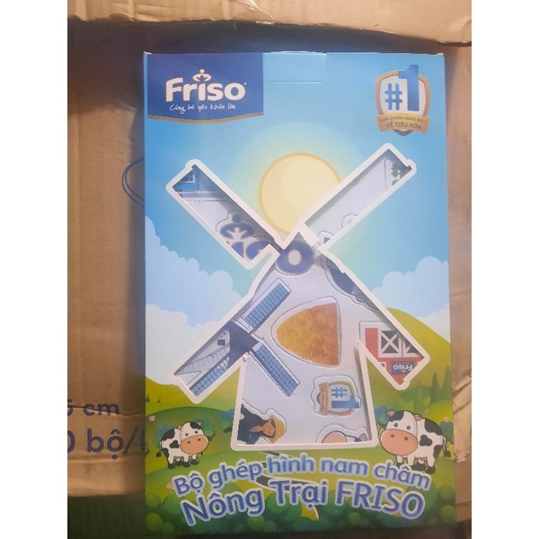 Bộ ghép hình nam châm nông trại friso