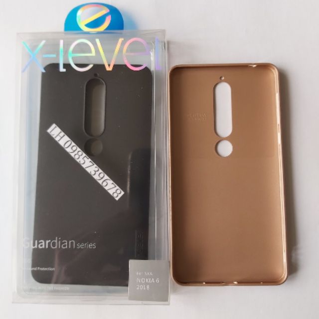 Ốp Dẻo Nokia 6 2018 Chính hãng hiệu X-LEVE (Tặng Thêm Kính cường lực cao cấp)