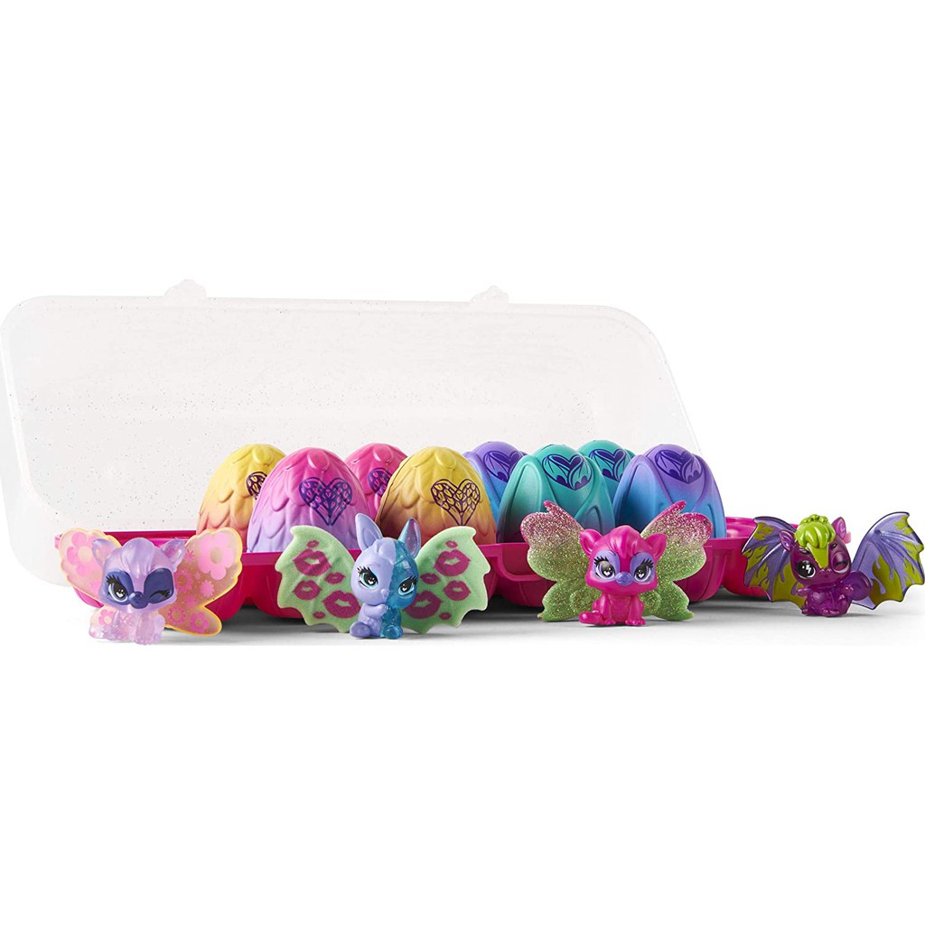 Đồ chơi Hatchimals khay 12 trứng mini Season 9, trứng Hatchimas cánh tiên lắp rời siêu đáng yêu