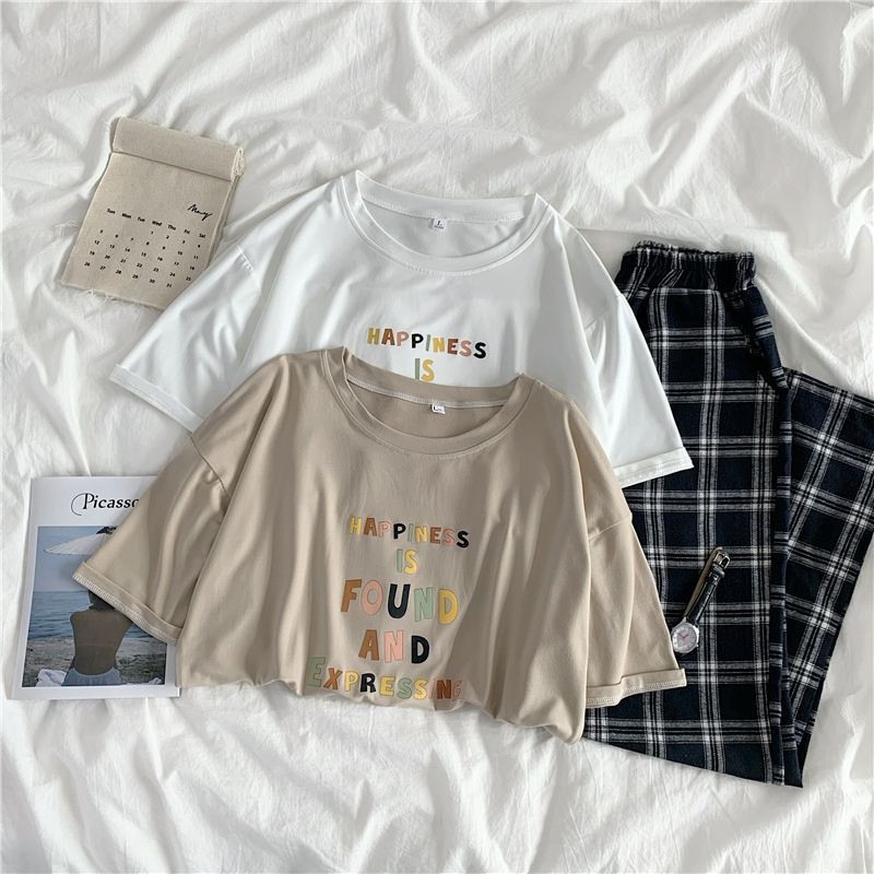 Áo thun tay lỡ, áo phông nam nữ form rộng chất cotton mát mịn thấm hút mồ hôi in hình NEW