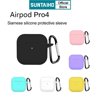 Vỏ bảo vệ hộp sạc Suntaiho cho tai nghe không dây Bluetooth AirPods Pro 4 mini pro4 bằng silicon phối màu kẹo