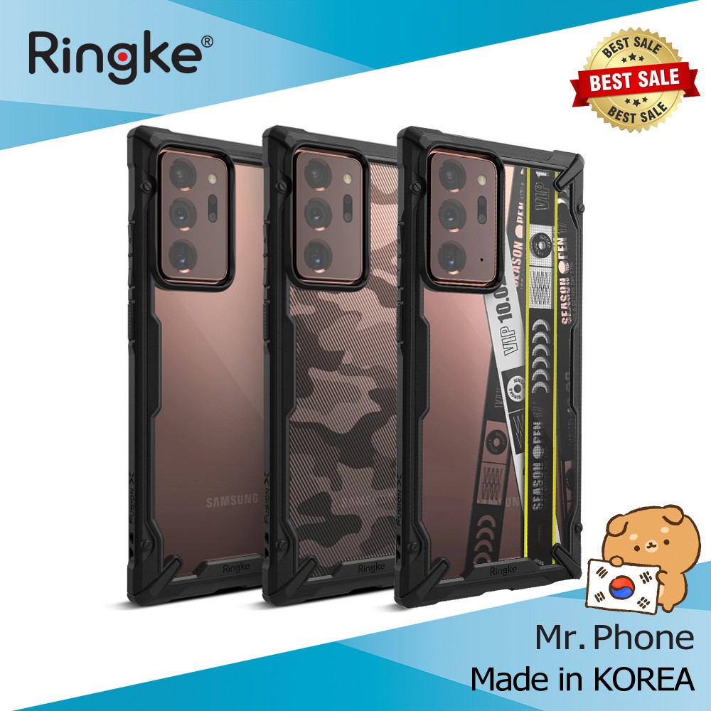 Ốp lưng Galaxy Note 20 Ultra, Galaxy Note 20 Ultra 5G Ringke Fusion X - Nhập khẩu Hàn