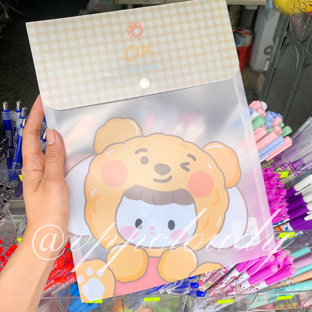 Bìa đựng hồ sơ tài liệu dọc A4 nhiều hình dễ thương cho học sinh, sinh viên