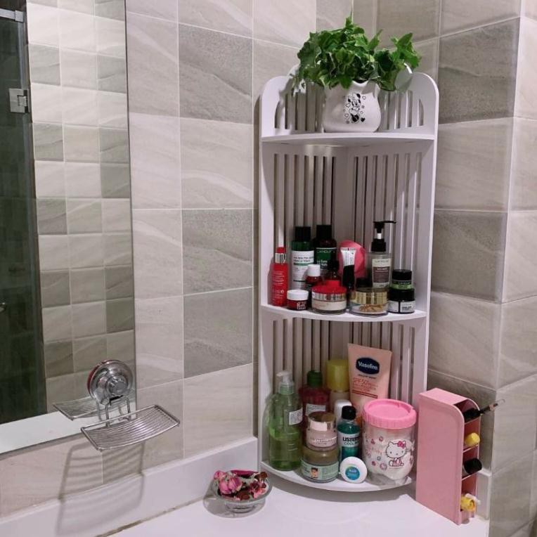 [ RẺ VÔ ĐỊCH] Kệ Góc hiện đại Kẻ Sọc 3 Tầng nhà tắm chống nước IG121 | BigBuy360 - bigbuy360.vn