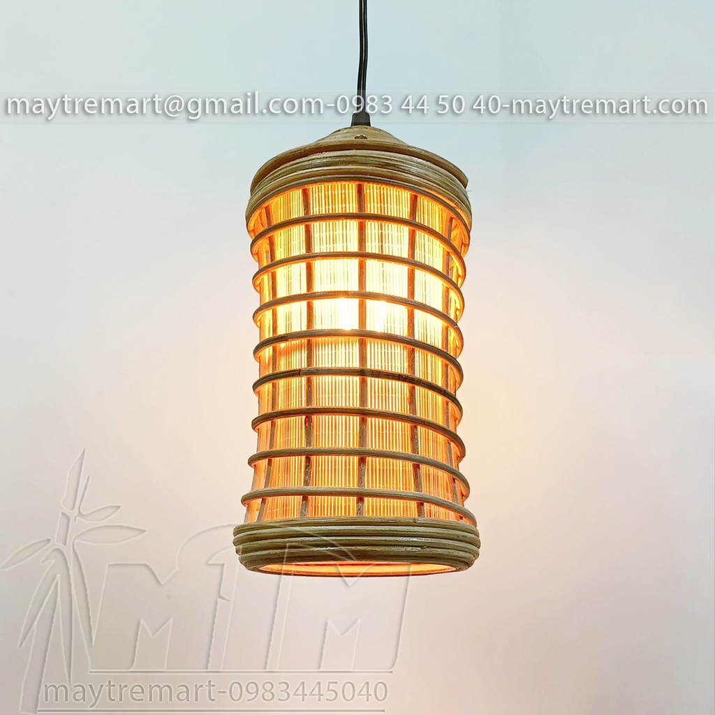 Đèn mây MTDM10 - Đèn mây tre, Đèn trang trí, Đèn treo thả