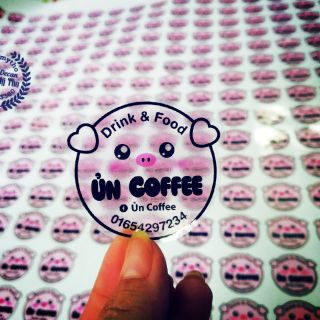 In tem nhựa trong suốt chống thấm nước [ Hàng đặt trước]