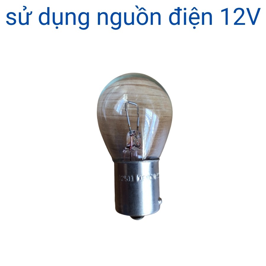 Bóng đèn lùi ô tô halogen chân cài 1 tóc 12V 21W sử dụng cho ô tô xe hơi đui cài