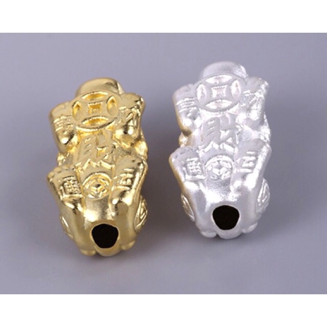 KHO SỈ  Charm tỳ Hưu bạc cõng kim tiền - Hàng bạc tốt loại 1 cực đẹp PH302