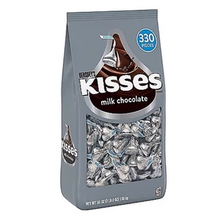 Socola sữa Hershey's Kisses Milk Chocolate gói 1550gr của Mỹ gồm 330 viên, date 09/22