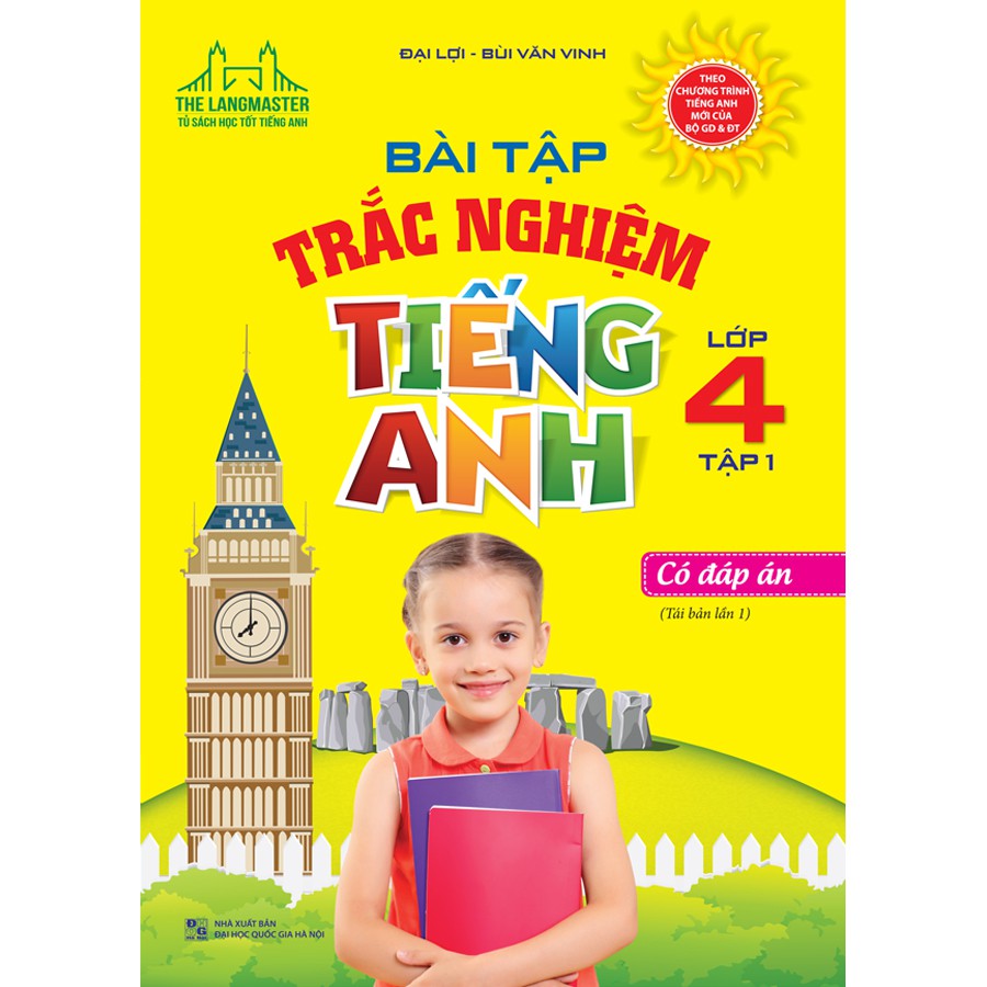 Sách - The langmaster - Bài tập trắc nghiệm tiếng Anh lớp 4 tập 1(tái bản lần 1)