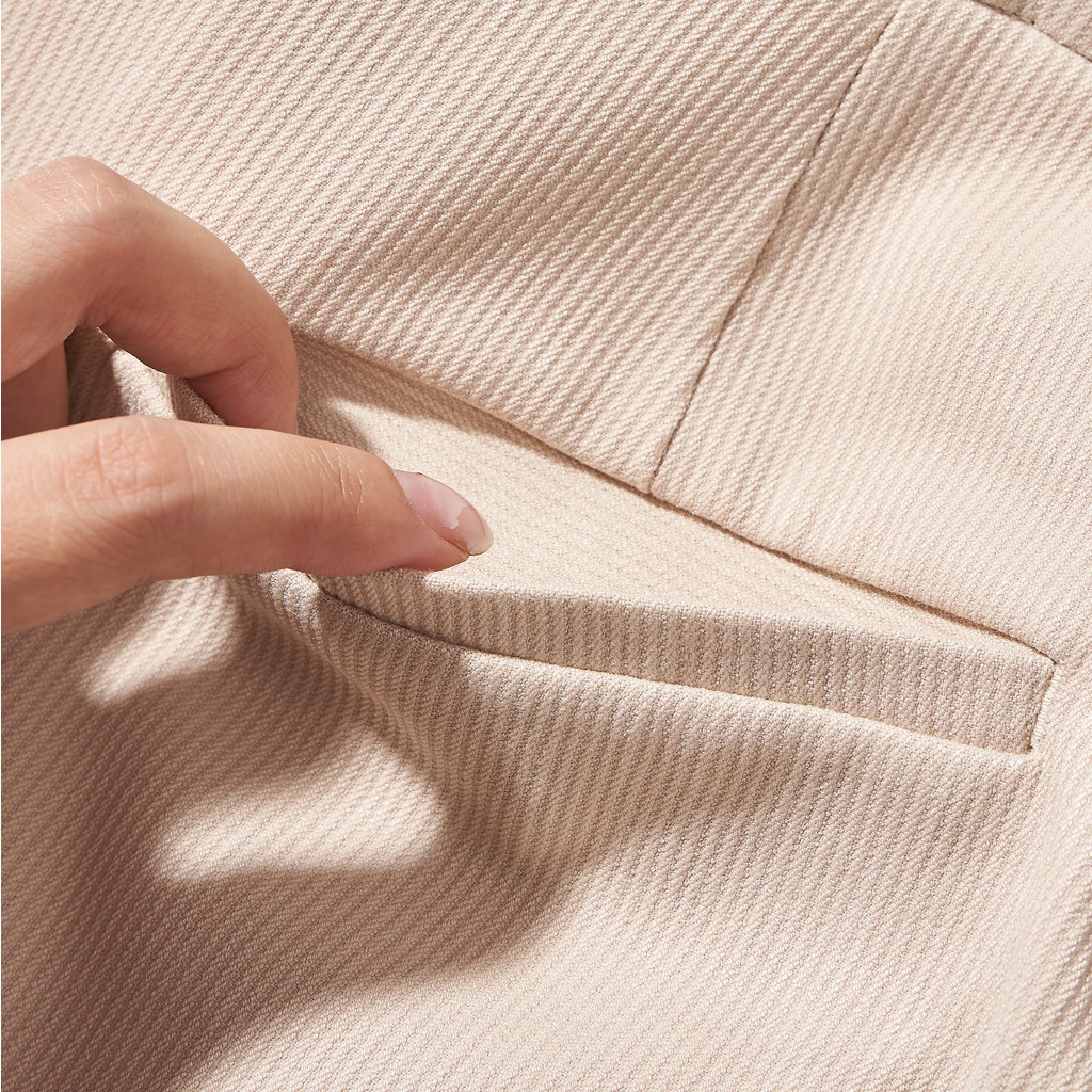 Quần Âu Nam Trơn ATINO Vải Polyester Co Giãn Pha Rayon Thông Thoáng Form Regular QA029