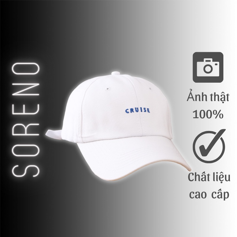 Mũ Lưỡi Trai Nón Lưỡi Trai Nam Nữ Đẹp Cao Cấp Hàn Quốc Unisex Form Chuẩn Cruise | Soreno