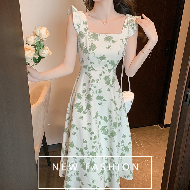 Đầm Perty in hoa thiết kế mới thời trang hè xinh xắn cho nữ
