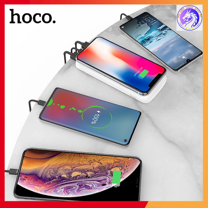 Sạc dự phòng không dây sử dụng cho airpod và điện thoại chính hãng hoco j56