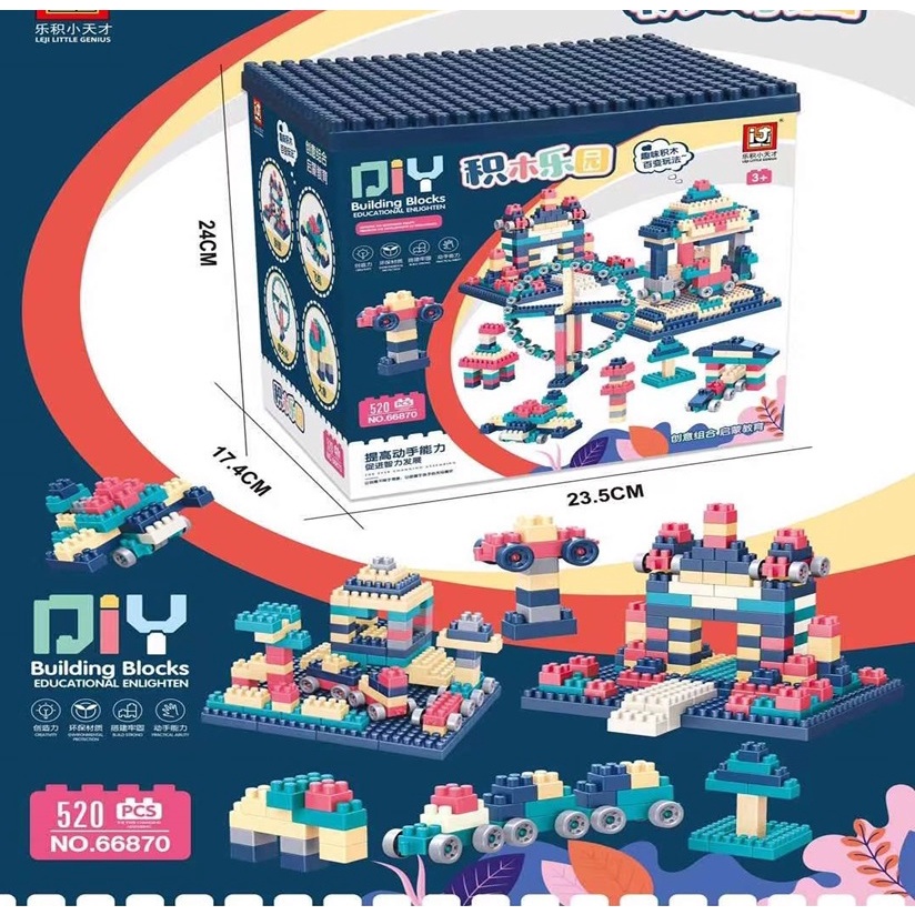 Đồ Chơi Lắp Ráp Xếp Hình Building Blocks 520pcs