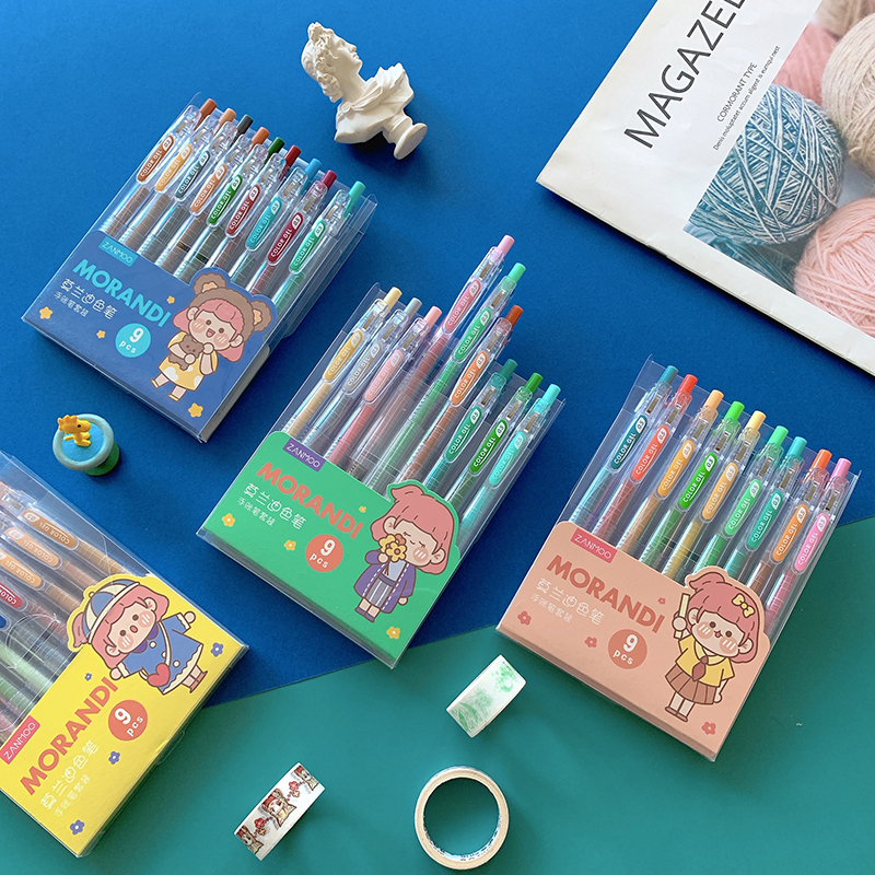 Bút Gel 9 Màu Ngòi 0.5mm