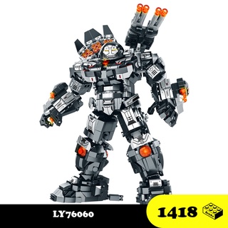 Đồ chơi Lắp ráp Hulkbuster War Machine - LY76060 Robot Mech Marvel Ironman - Mô hình trí tuệ - Xếp hình thông minh