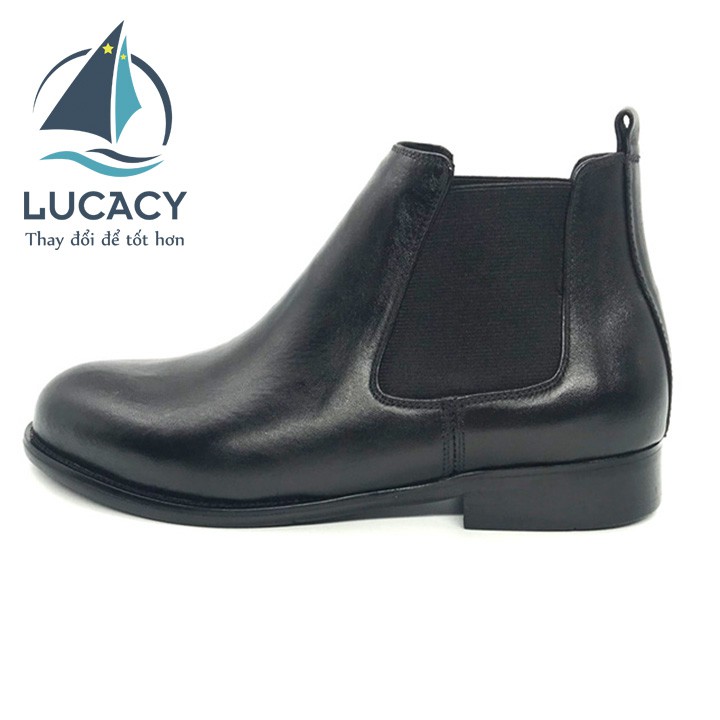 Giày Chelsea boot nam LUCACY da bò cao cấp-TN011T