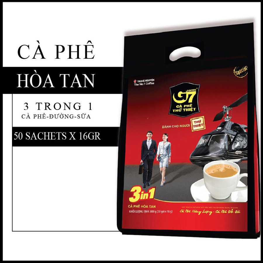 [SenXanh Emart] Cà phê hòa tan Trung Nguyên G7 3in1 - 16g/gói