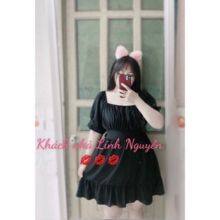 [BIGSIZE] ĐẦM CỘT NƠ SAU 60-90Kg