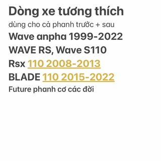 Má phanh sau / bố thắng đùm xe máy Wave, Dream ( OCCO Thái Lan )