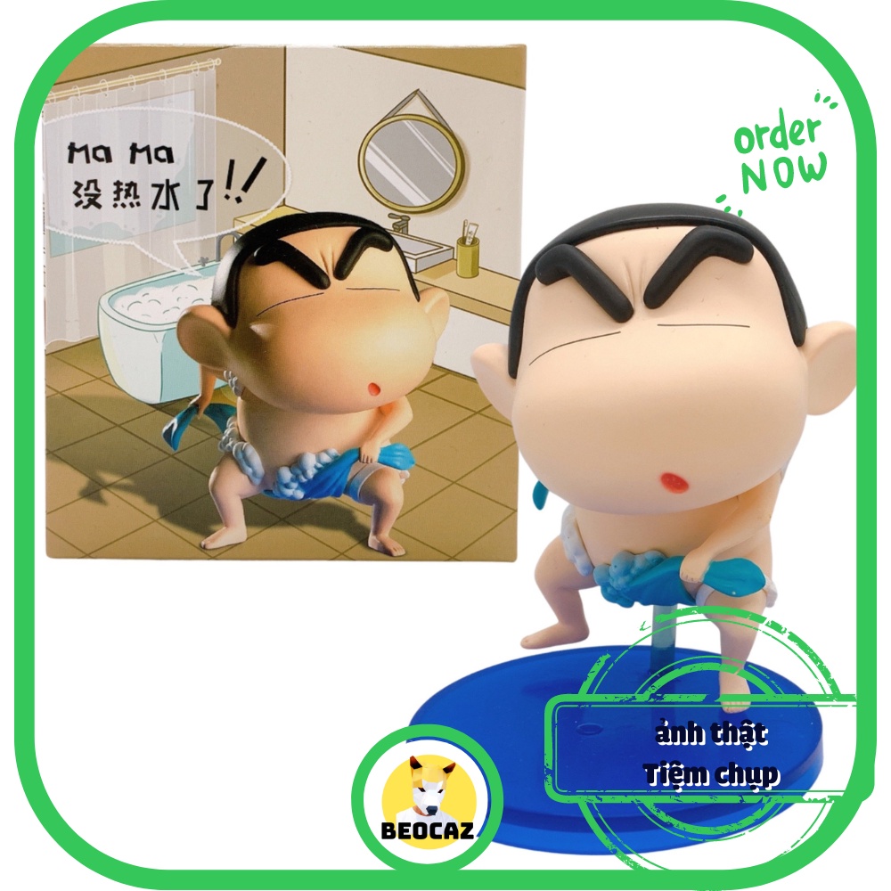 Mô hình Shin chan Cậu bé bút chì Shinosuke nghịch ngợm vui đùa mặc cosplay kem bánhdễ thương Đồ chơi Beocaz quà tặng