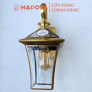 Đèn gắn tường, đèn tường trang trí cao cấp bằng Đồng HAPOVA FALLON 1004 + Tặng kèm bóng led