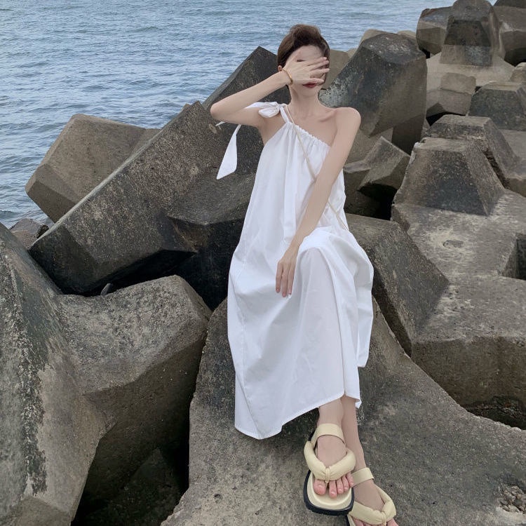 Đầm Hai Dây Dáng Dài Phong Cách Hàn Quốc Thời Trang Mới 2022 Dành Cho Nữ