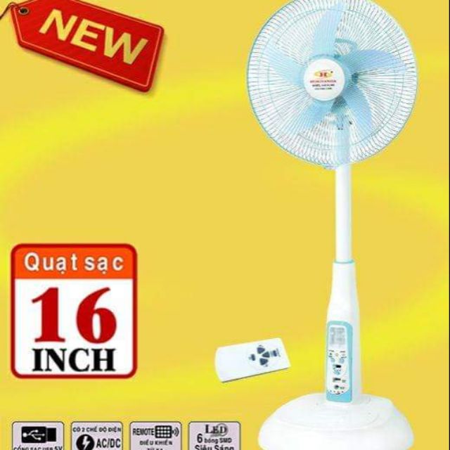 QUẠT TÍCH ĐIỆN HONJANDA CÂY 602 ( 16inch)