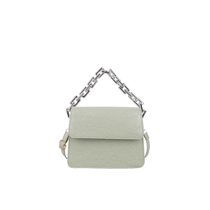 Túi Đeo Chéo Vai Bằng acrylic Kiểu Vuông Nhỏ Màu Trơn NB00300