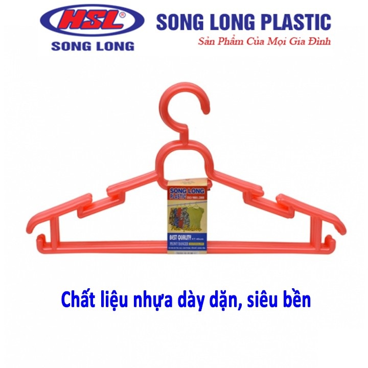 Móc áo nhựa Song Long loại lớn - Shop giao màu ngẫu nhiên - HV Store 090