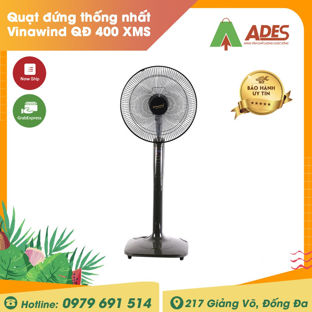 Quạt đứng Điện cơ thống nhất Vinawind QĐ 400 XMS | Chính Hãng Giá Rẻ - Bảo hành 12 Tháng