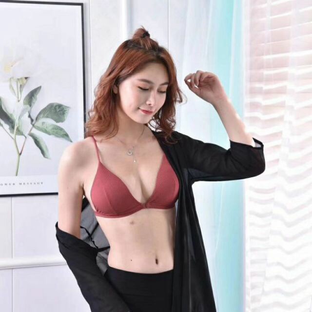 ❤️FREE SHIP❤️ Áo Bra Gân Tăm Cài Trước , Dây Lưng Chéo Quyến Rũ 508