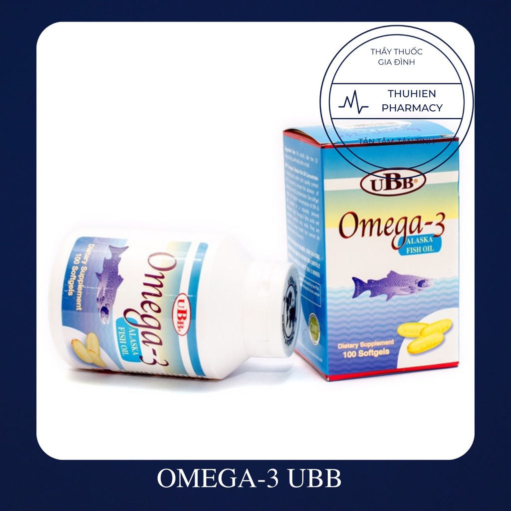 [Date mới nhất] OMEGA-3 UBB viên sáng mắt và tăng cường thị lực (Lọ 100 viên)