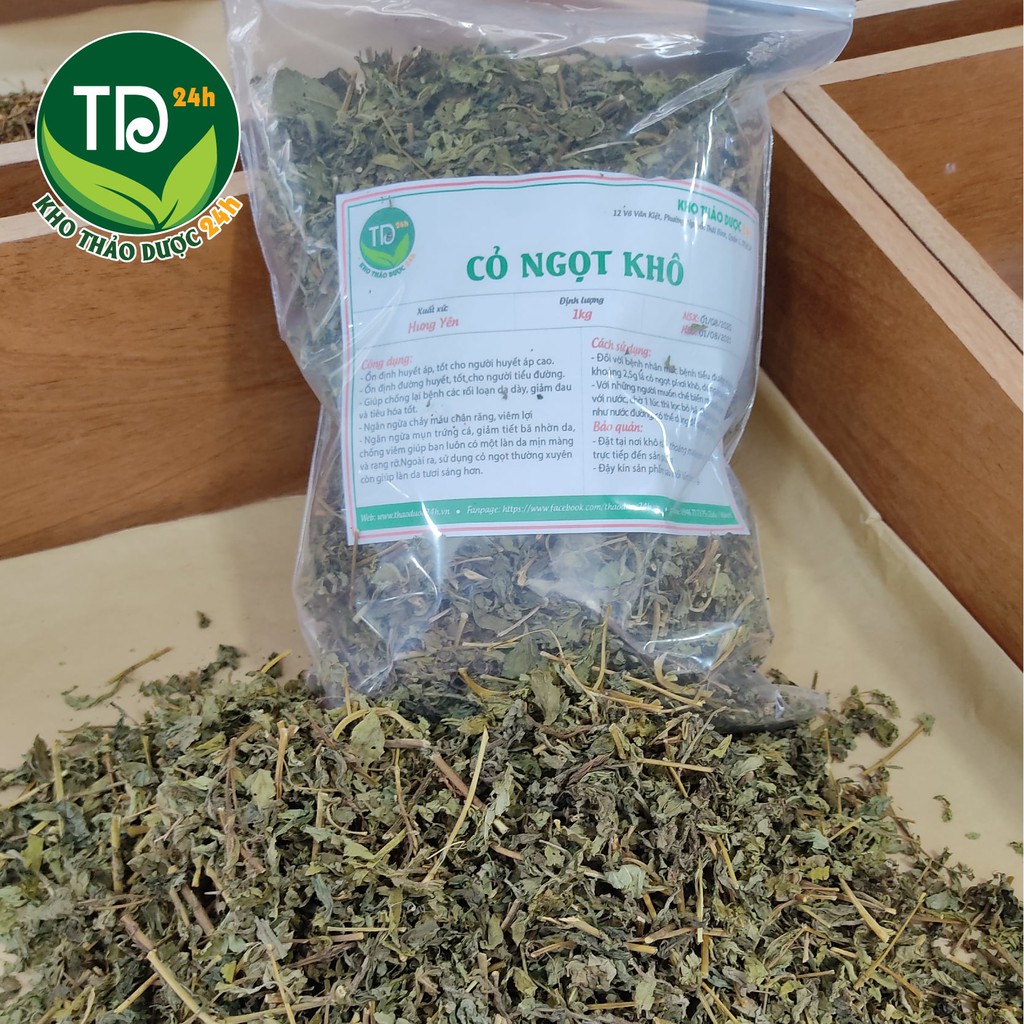 Cỏ ngọt khô tốt cho người tiểu đường và kiểm soát cân nặng hiệu quả | Kho thảo dược 24h
